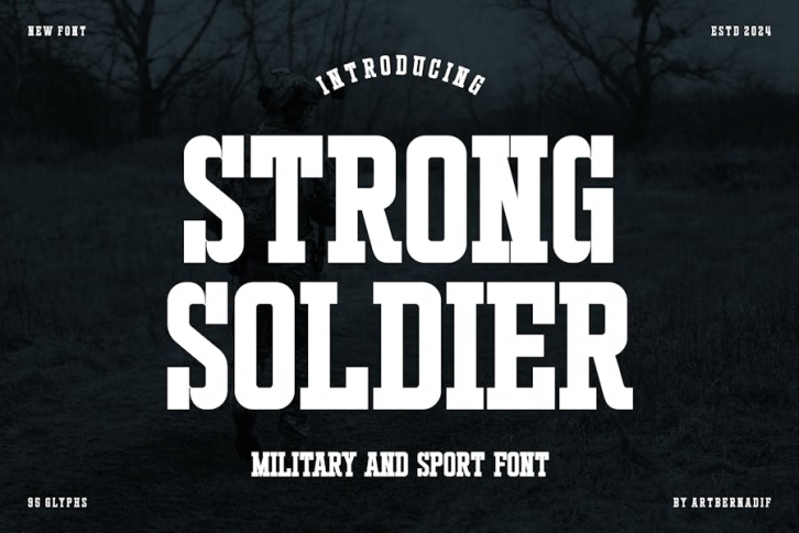 Strong Soldier - Military and Sport Font Font Download