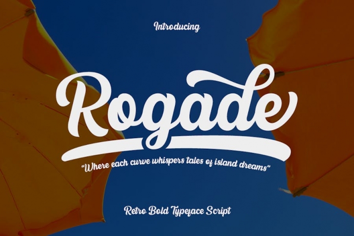Rogade - Retro Groovy Script Font Download