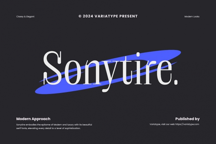 Sonytire - Classy Elegant Serif Font Download