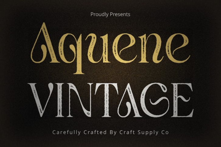 Aquene Vintage Font Download