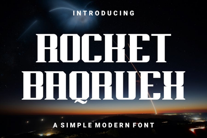 Rocket Baqruex Font Download