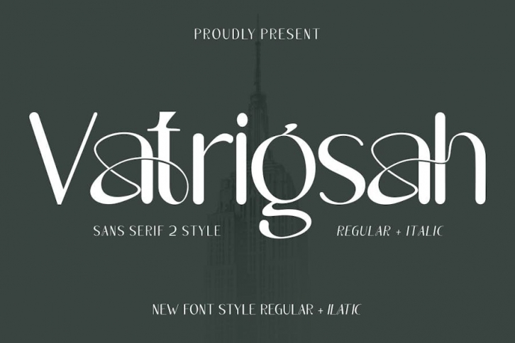 Vatrigsah - Luxury Font Family Font Download