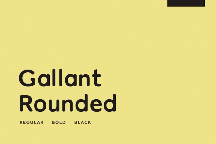 Gallant Rounded - Geometric Typeface Font Download
