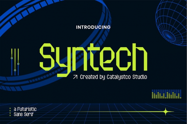 Syntech Futuristic Sans Serif Font Font Download