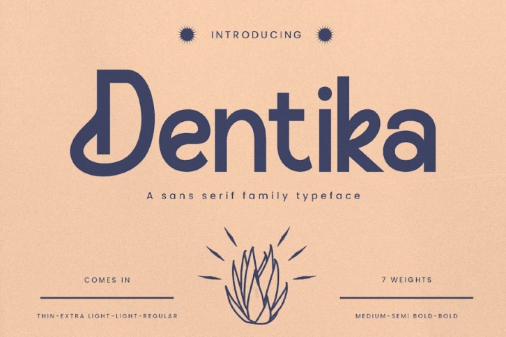 Dentika - Modern Sans Serif Font Font Download