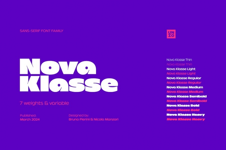 Nova Klasse - Variable Font Family Font Download