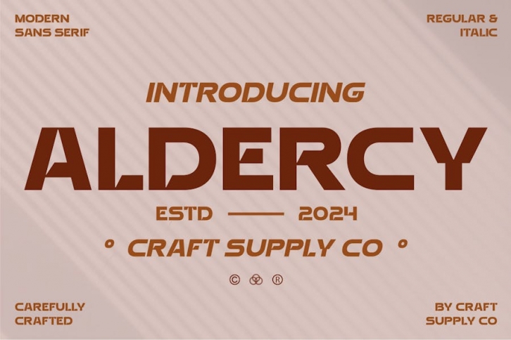Aldercy Font Download