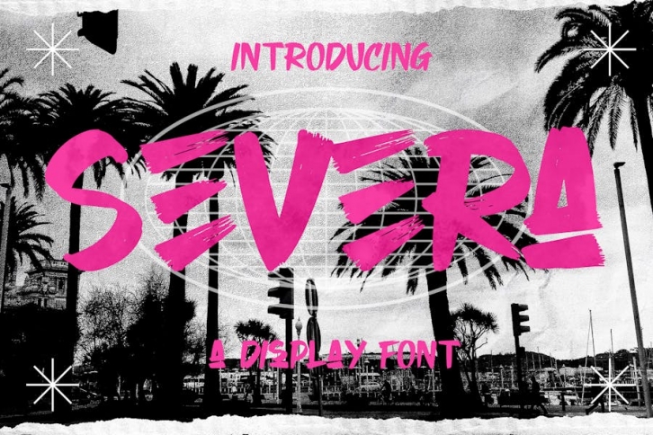 Severa Marker Brush Display Font Font Download