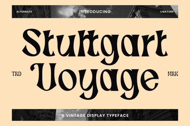 Stuttgart Voyage - Vintage Typeface Font Font Download