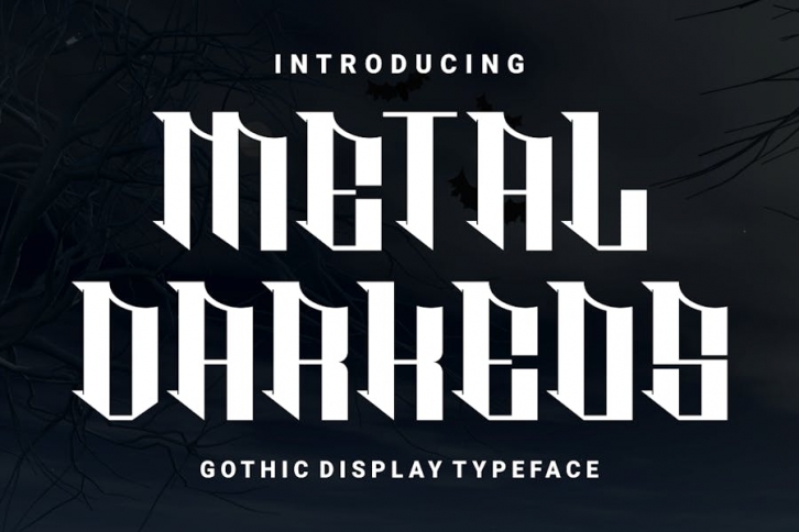 METAL DARKEOS â€“ Gothic Typeface Font Download