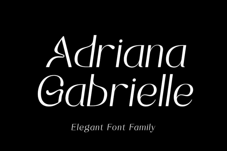Adrianna Gabrielle - Elegant Font Family Font Download