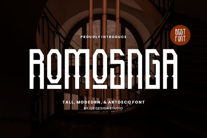 Romosnga - Tall & Medieval Font Font Download