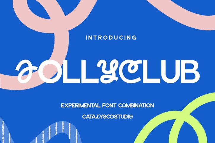 Jolly Club Experimental Font Combination Font Download