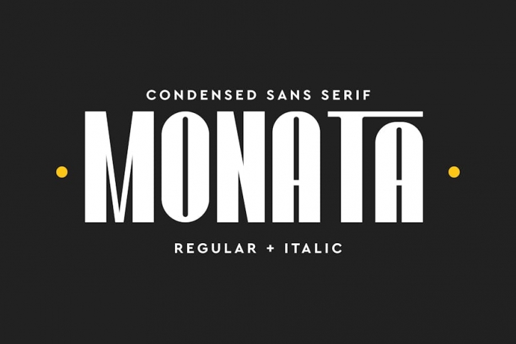 Monata Condensed Font Font Download