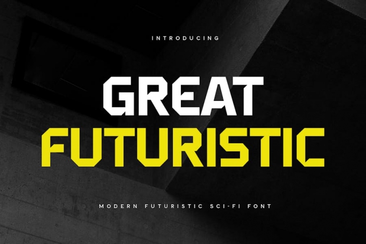 Great Futuristic - Modern Futuristic Scifi Font Font Download