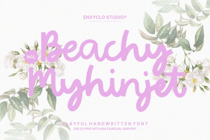 NCL Beachy Myhinjet - Playful Handwritten Font Font Download
