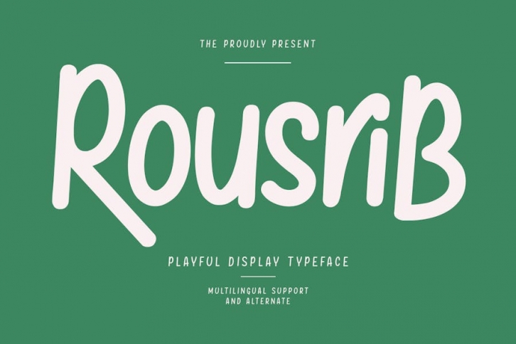 Rousrib Font Font Download