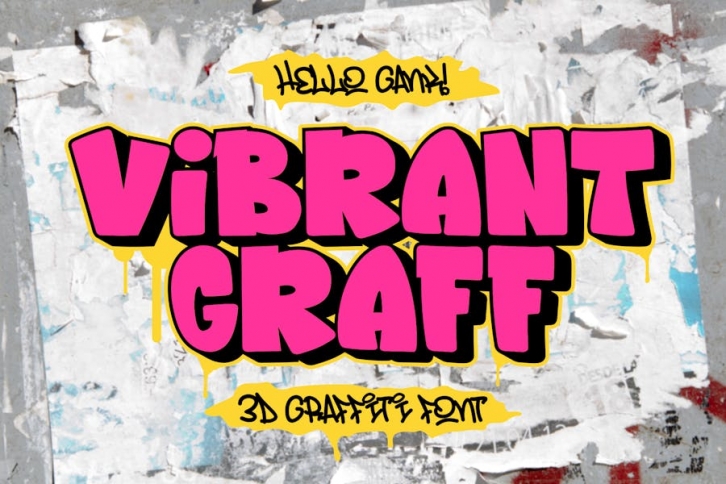 Vibrant Graff â€“ Layered Graffiti Font Font Download