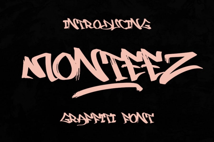 Monteez â€“ Urban Graffiti Font Font Download