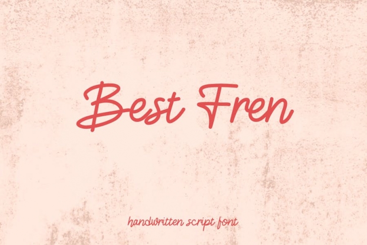 Best Fren - Handwritten Script Font Font Download