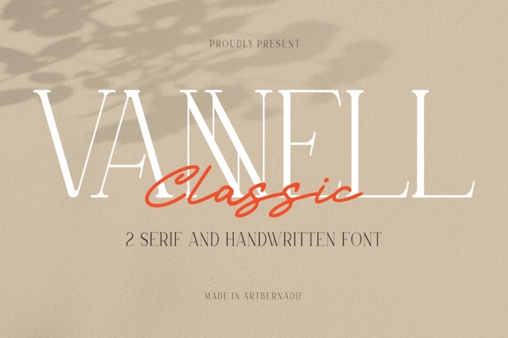 Vannell Classic - 2 Serif And Handwritten Font Font Download