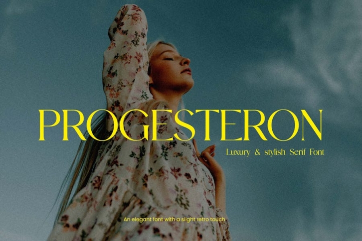 Progesteron Luxury Serif Font Font Download