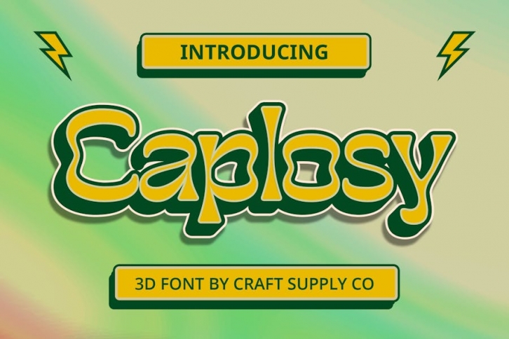 Caplosy 3D Font Download