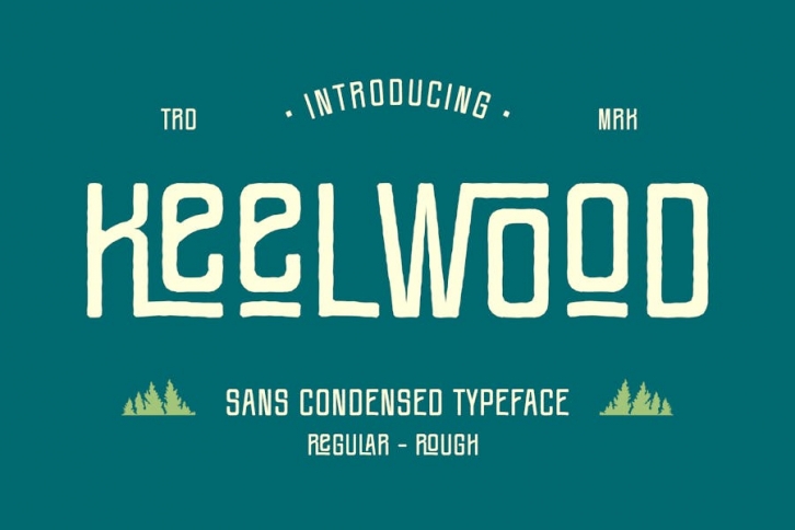 Keel Wood - Sans Condensed Font Font Download