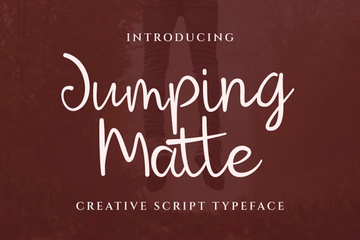 Jumping Matte Script Font Font Download
