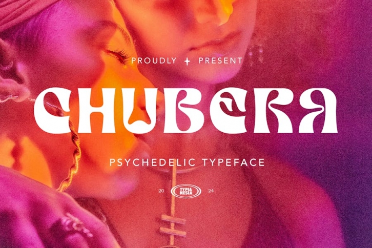 Chubera - Psychedelic Typeface Font Download