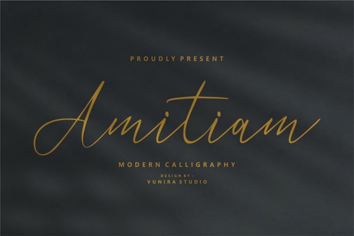 Amitiam - Modern Calligraphy Font Download