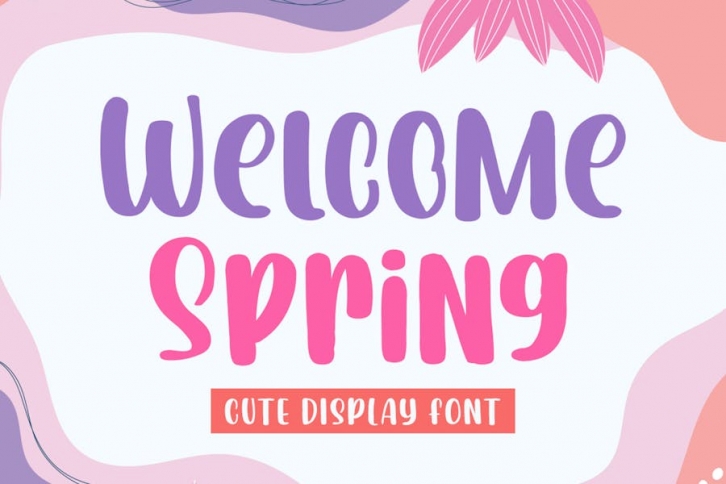 Welcome Spring - Cute Font Font Download