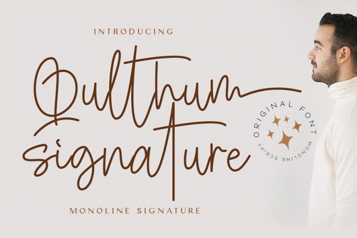 Qulthum Signature Font Download