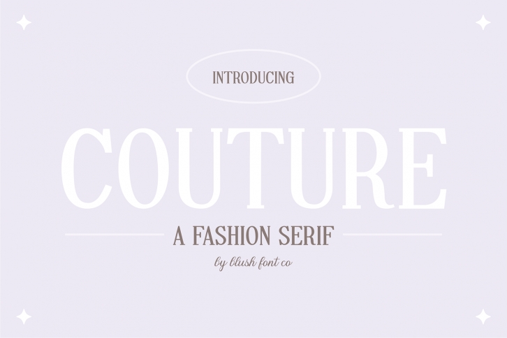 COUTURE Classic Serif Display Font Download