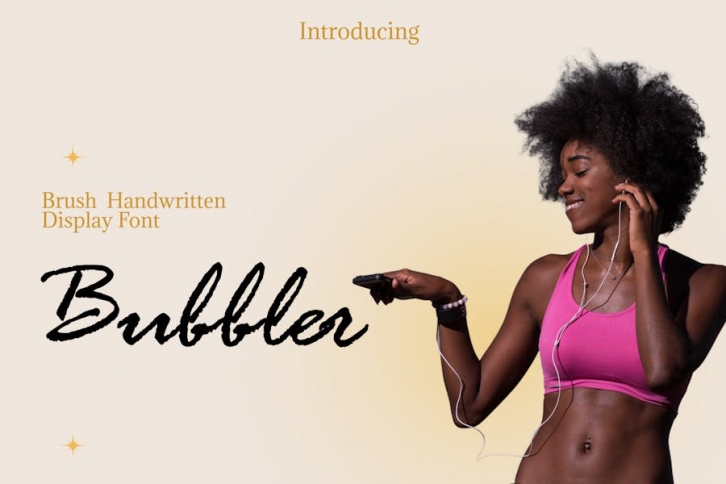 Bubbler Brush Handwritten Font Font Download