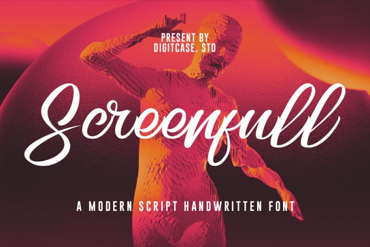 Screenfull Modern Script Handwritten Font Font Download