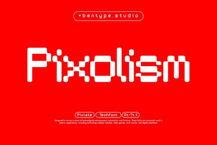 Pixolism - Tech Font Display Font Download