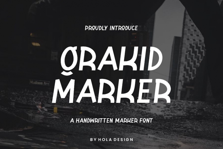Grakid Marker - Handwritten Font Font Download