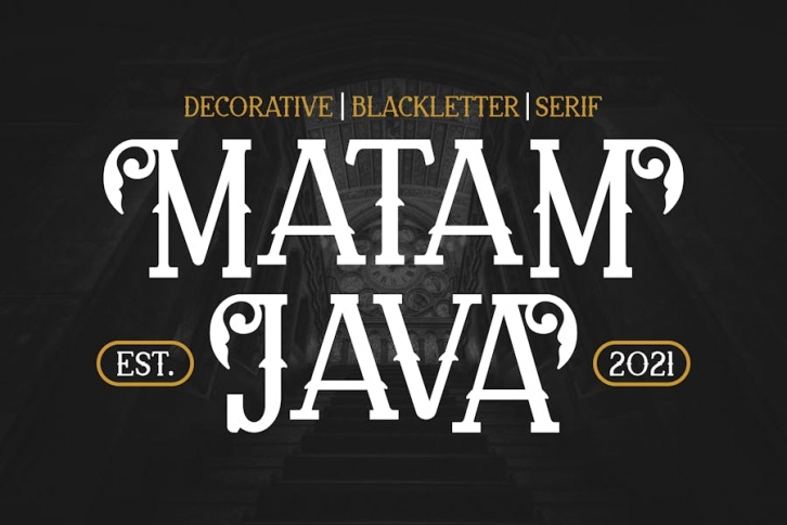 Matam Java - Serif Decorative and Balckletter Font Font Download