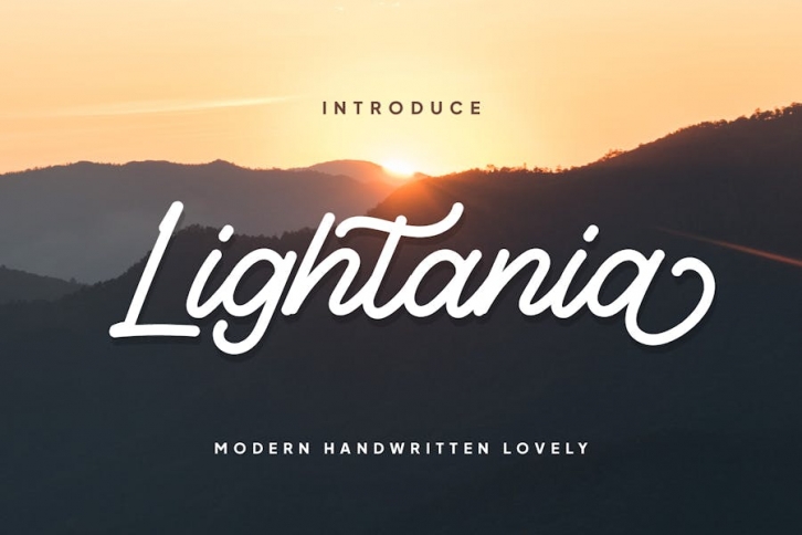 Lightania - Modern Handwritten Lovely Font Download