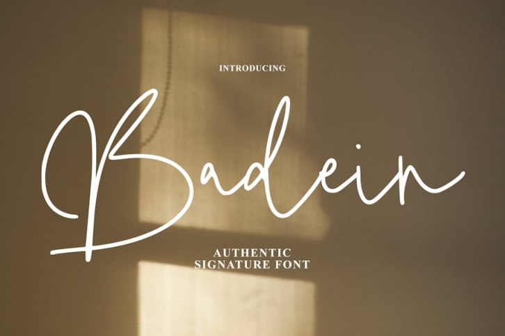 Badein Signature Font Download