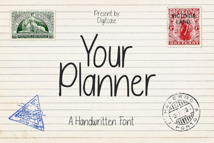 Your Planner a Handwritten Font Font Download