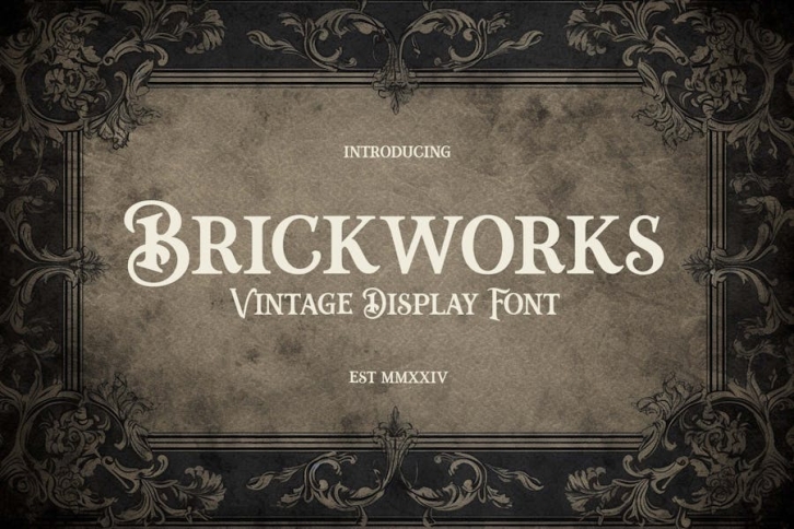 Brickworks Vintage Display Serif Font Font Download