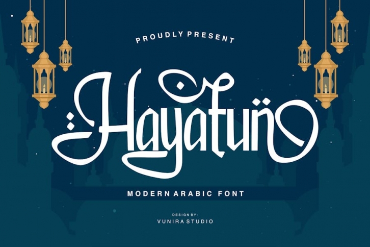 Hayatun - Modern Arabic Font Font Download
