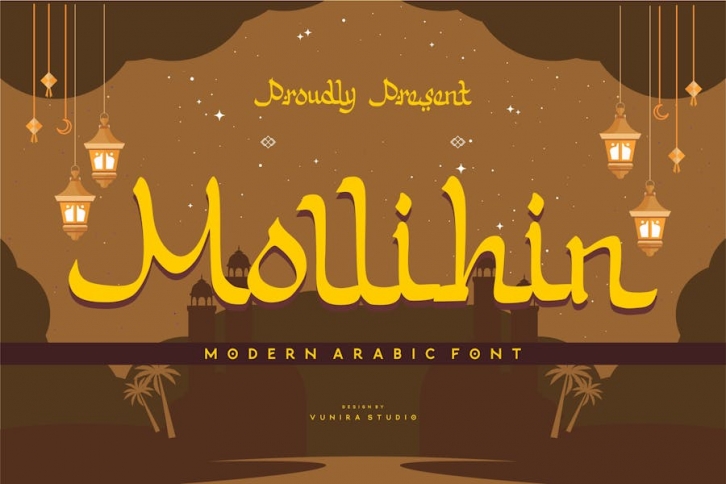 Mollihin - Modern Arabic Font Font Download