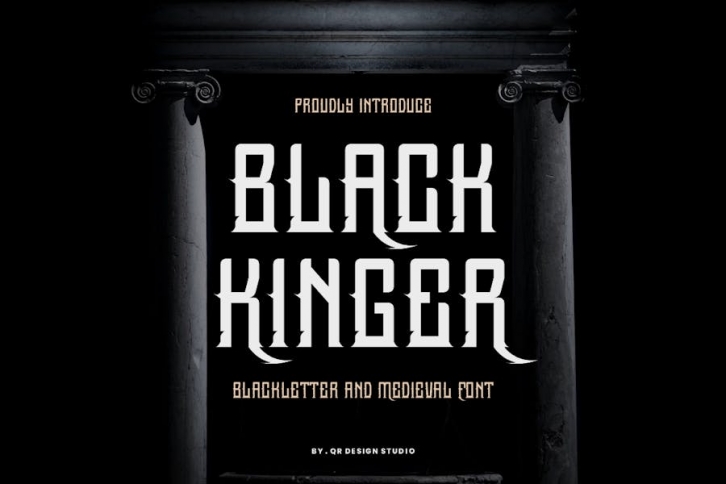 Black Kinger - Blackletter & Medieval Font Font Download