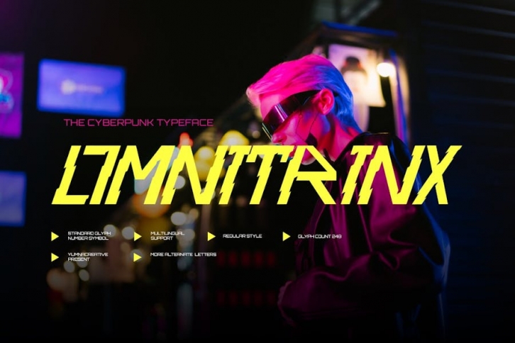Omnitrinx - Cyberpunk Font Font Download