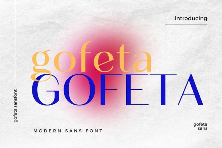 Gofeta Modern Sans Font Font Download