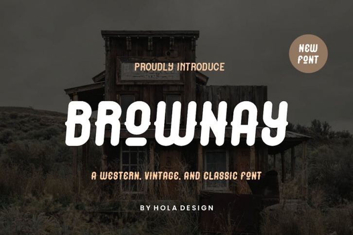 Brownay  - Western & Vintage Font Font Download
