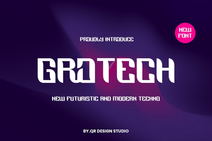 Grotech - Tech & Futuristic Font Font Download
